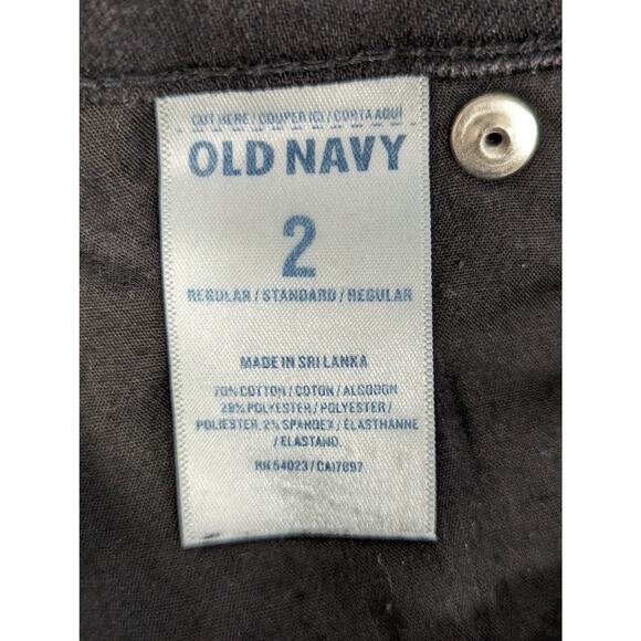 OLD NAVY! BLACK STRETCH "DIVA" LUXE SKINNY JEANS, PANTS, SLACKS! SHARP! SZ 2 - Picture 9 of 10